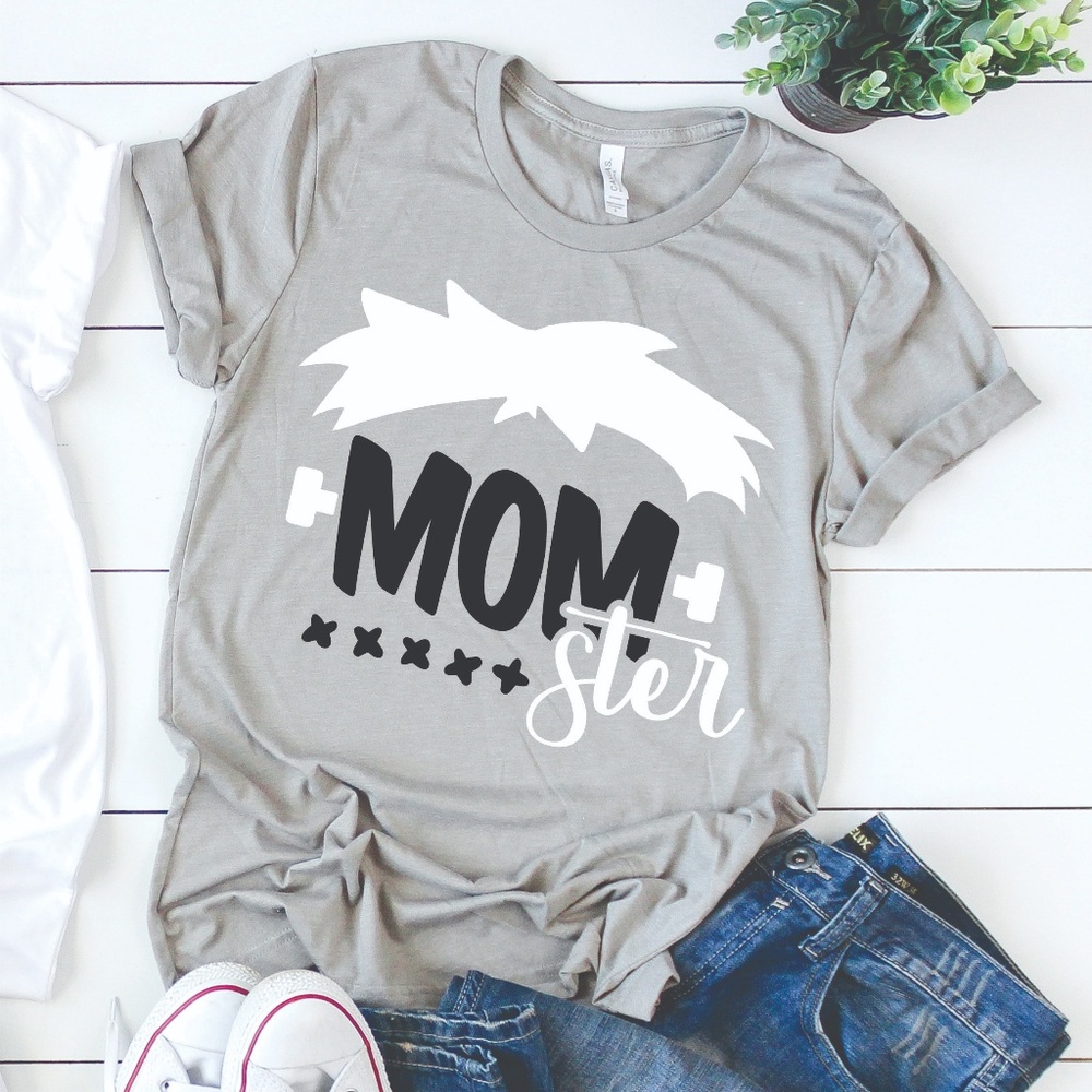 MOMSTER MOM HALLOWEEEN MONSTER FALL GRAPHIC TEE